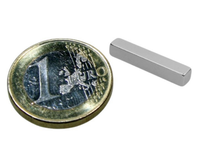 Μαγνήτης Παραλληλεπίπεδος 20x3.5x3.5mm Νεοδυμίου Δύναμη Έλξης 1,7kg