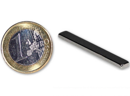 Μαγνήτης Παραλληλεπίπεδος 40x5x2mm Νεοδυμίου Δύναμη Έλξης 2,9kg