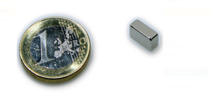 Μαγνήτης Παραλληλεπίπεδος 10x5x4mm Νεοδυμίου Δύναμη Έλξης 2kg